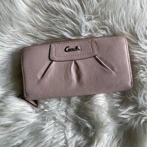 Coach Ashley zip around wallet